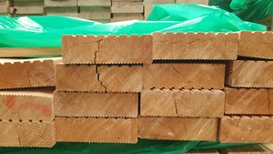 45x143mm Terrassendielen grob/fein sibirische Lärche, Länge 1,00m, Sopo 3891 - Bild 1 von 1