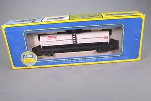 ZA954 AHM Rivarossi Wagon Ho Wagon plat porte citerne American longueur 145 mm - Picture 1 of 8