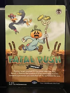 Fatal Push BORDERLESS NM/M Twisted Toons SLD Secret Lair MTG Magic the Gathering - Picture 1 of 1