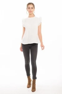 MUCHE ET MUCHETTE DILIA TOP ML WHITE ONE SIZE WILL FIT UP TO SIZE 10 1063DAL NWT - Picture 1 of 11