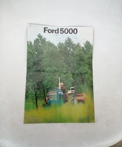 Ancien Prospectus Dépliant Publicitaire Tracteur FORD 5000 old Tractor vintage - Imagen 1 de 6