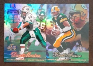 Lote (2) DAN MARINO BRETT FAVRE 1998 Flair Showcase fila 2 escaparates.  A2A - Imagen 1 de 4