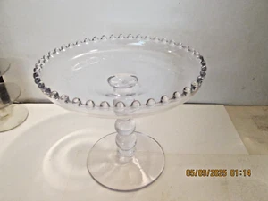 "CANDLEWICK" OBSTSTÄNDER MIT FUSSSTIEL. IMPERIAL GLAS. - Bild 1 von 4