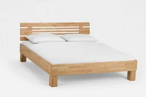 Komfortbett Buche lackiert "Größenauswahl" Massivholzbett Doppelbett Ehebett D2 - Bild 1 von 4