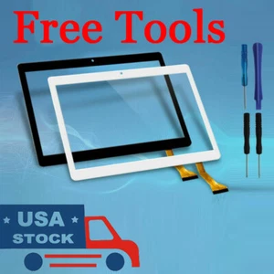 Touch Screen Digitizer Glass Replacement +Tool For Dragon Touch K10 10.1" Tablet - Zdjęcie 1 z 11