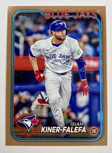 ISIAH KINER-FALEFA - GOLD - /2024 - 2024 Topps Update - #US9 TORONTO BLUE JAYS - Picture 1 of 2