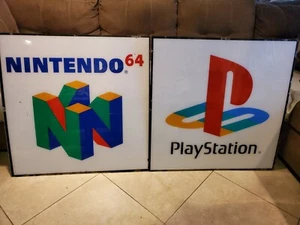 Nintendo 64 N64 Playstation Store Display Sign Retail Kiosk Signage Very RARE - Picture 1 of 9