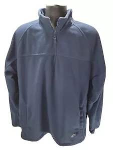 NordicTrack Men's XL Long Sleeve Shirt Pullover Dri 1/4 Zip Athletic Black Blue - Picture 1 of 6