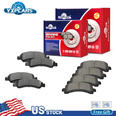 Front Rear Ceramic Brake Pads for Chevrolet Express GMC Savana 1500 2009 - 2014 - Image 1 of 4