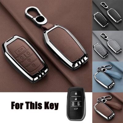Funda de cuero para llavero inteligente de aleación de zinc para Toyota Previa Alphard 2014+ Foto 1 de 4