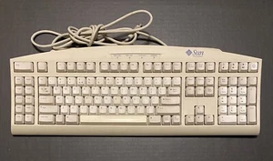 Teclado Sun Microsystems 320-1272 tipo 6 estilo EE. UU./UNIX cable Mini-Din 8, 2M - Imagen 1 de 5
