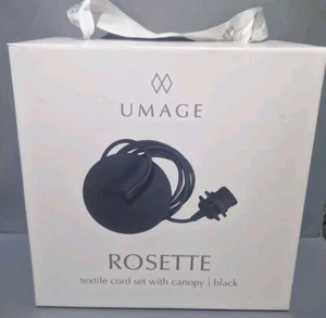 Umage Rosetten Textilkordelset mit Baldachin schwarz.  - Bild 1 von 10