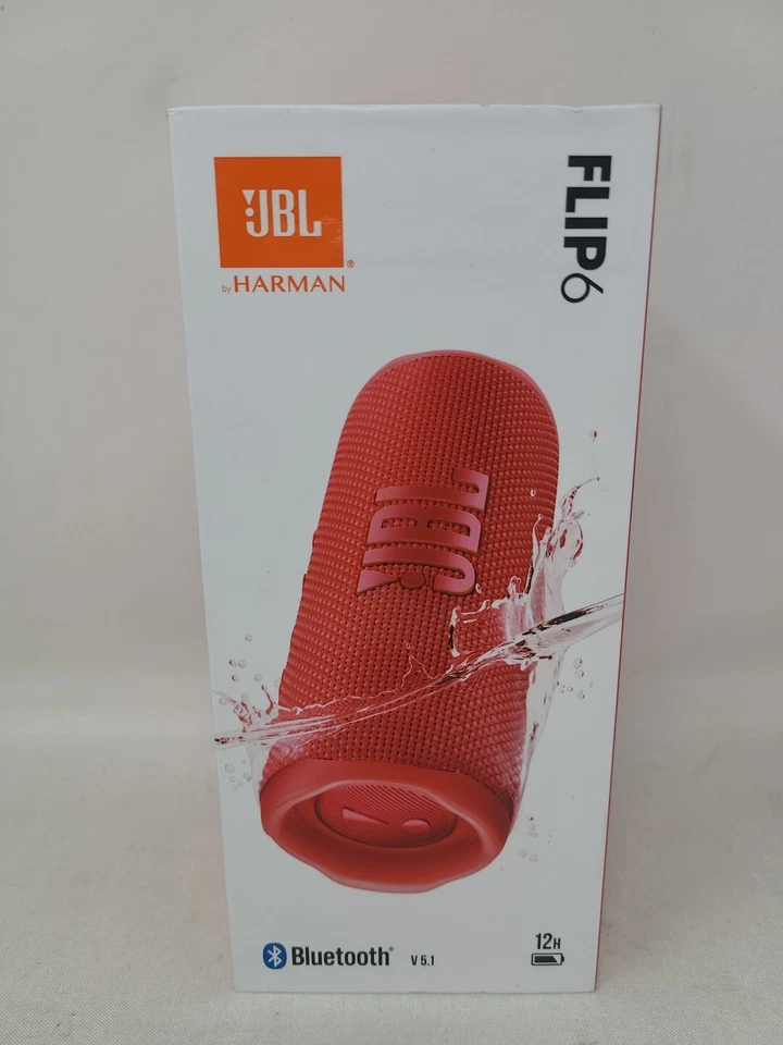JBL FLIP6 Portable Waterproof Speaker - Red