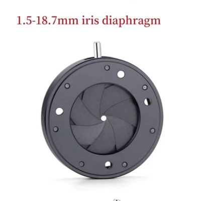 1.5-18.7MM Amplifying Diameter Zoom Optical Iris Diaphragm Aperture Condenser - Image 1 of 4