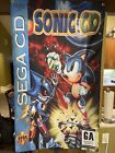Affiche bannière Sonic CD 5 pieds drapeau Sega CD 1993 The Hedgehog Knuckles