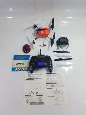 P799 Unsearchable UFO Quadcopter Drone Extra Blades, Manual, 2.4G Transmitter - Image 1 of 4