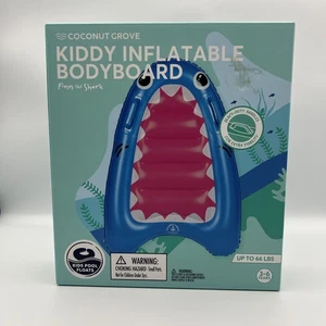 Coconut Grove Kiddy aufblasbares Bodyboard - Finn The Shark blau - Bild 1 von 4