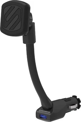 Scosche Magnetic Phone Mount for Car, USB Cigarette Lighter 1 Pack, Black  - Image 1 of 4