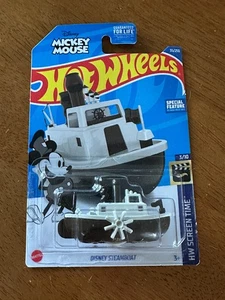 HOT WHEELS Disney Mickey Mouse Steamboat Willie Brown - Picture 1 of 2