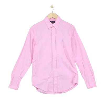 Ralph Lauren Shirt Mens Size M Pink Slim​ Casual​ Button-Down​ Cotton - Image 1 of 4