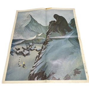 1967 Peabody Language Development Kits W-1 Monster W-2 Genie Fire Poster Druck - Bild 1 von 22