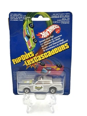 Hot Wheels Flip Outs Flipbuster State Police Car  1985, New Old Stock # FT18 - Image 1 of 4