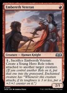 Embereth Veteran - Wilds of Eldraine WOE - MTG - NM Magic - 127 U - Picture 1 of 1