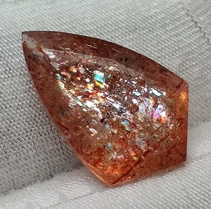 Piedra preciosa brillante de forma elegante corte piedra solar naranja llamativa de 4,9 quilates para joyería de anillo - Imagen 1 de 9