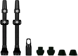 Muc-Off Tubeless Valves, Black 44mm - Dust Caps for Bikes with Valve Core - Picture 1 of 3