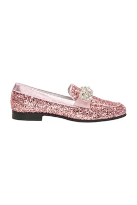 Mocassini MonnaLisa glitter scarpe bambina bambini taglia EU 36 rosa bambina nuovi - Immagine 1 di 4