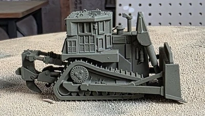 Una excavadora blindada Cat D9R escala 1/87, ¡monoliva monótona! Foto 1 de 4