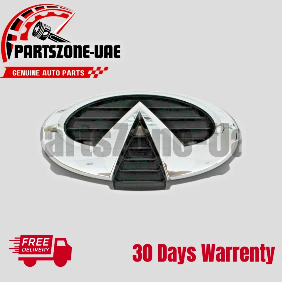 62890-1MA0B Genuino Infiniti M56 M37 M35h Q70 Cromo Radiador Rejilla Emblema OEM Foto 1 de 2