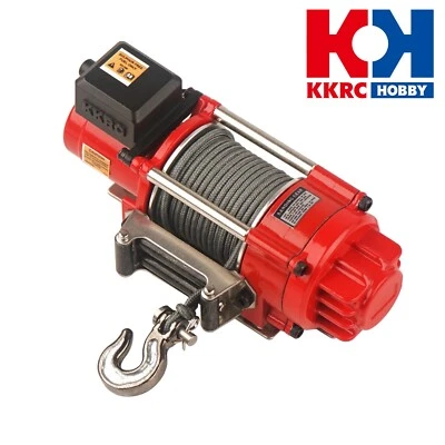 KKRC Metal RC Winch For 1/10 RC Crawler  SCX10 D90 D110 TF2 TRX4 KM2 1/14 Truck - Image 1 of 4