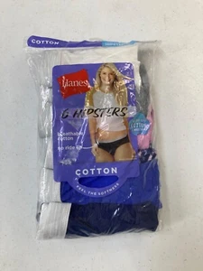 Hanes Women's Cotton Hipster Underwear, Assorted, Size: 6 - Picture 1 of 6
