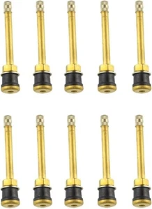 Pack of 50 TR571 3-3/8" Brass Clamp-in Tubeless Tire Truck Valve Stem - Picture 1 of 5