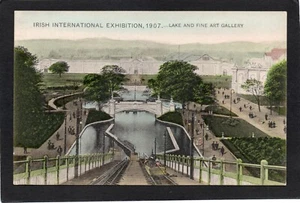 Postcard Ireland Dublin the Irish International Exhibition 1907 Lake Art Gallery - Picture 1 of 2