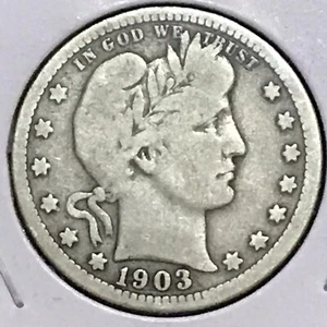 U.S. Barber Quarter VG 1903 - Bild 1 von 2