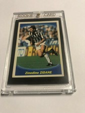 RARE PANINI STICKER ZINEDINE ZIDANE FOOTBALL SUPERFOOT 1997-98 # 158 ROCKIE PSA