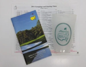 2011 Masters Spectator Guide Cup Starter Augusta National Golf Schwartzel Lot - Picture 1 of 8