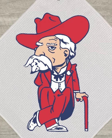 Ole Miss Rebels Magnetic Golf Towel, 15x15, with carabiner Cover