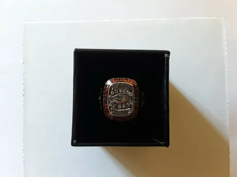 Anaheim Ducks Hockey Ring Replica 2007 NHL Stanley Cup Champions Team Sports Cover