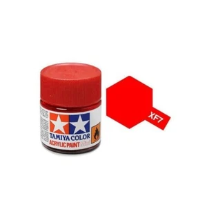 Tamiya #81707 Acrylic Paint Mini XF-7 Flat Red 10ml - Picture 1 of 1