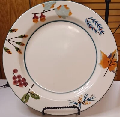 Plato de cena de gres hojas de bosque HARTSTONE POTTERY Foto 1 de 3