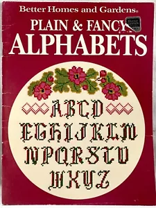 1988 BH&G Plain & Fancy Alphabets Counted Cross Stitch Pattern Book Vintag 16686 - Picture 1 of 2