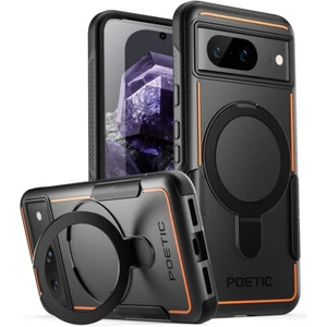 Funda para Google Pixel 8 5G | Poética MagSafe Anillo Magnético Soporte Estuche Negro - Imagen 1 de 7