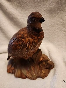 Vintage Holland Mold Quail Ceramic Figurine Natural Matte Finish 8"T X 7"W - Picture 1 of 10