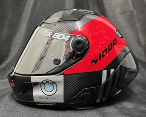 Casco Nolan X804RS Combo Gara Rojo Carbono CALCOMANÍAS S1000RR Moto X-Lite - Imagen 1 de 9