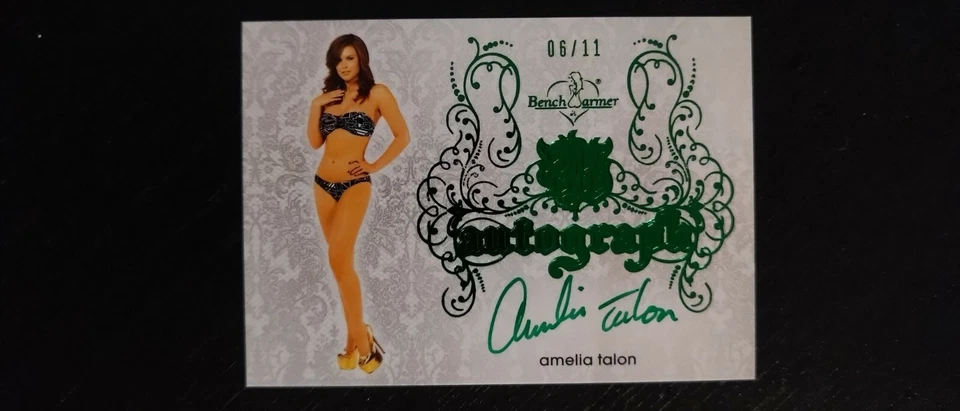 Benchwarmer Sin City 2015 - Amelia Talon - White Hot Autograph /11 - playmate - Photo 1/1