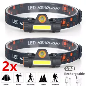 Super Hell 150000LM AKKU LED stirnlampe USB SCHEINWERFER Kopflampe TASCHENLAMPE - Bild 1 von 14