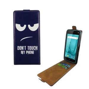 Wiko Lenny 4 Etui Case Komórka Cover Ochrona Pokrowiec Flip Futerał ochronny Etui Niebieskie - Zdjęcie 1 z 3